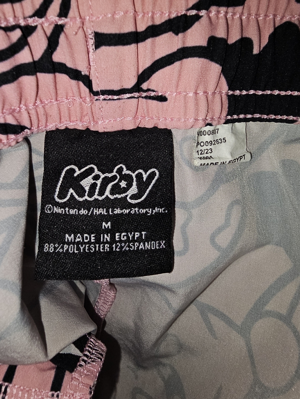 Kirby Gradient Board Shorts - Pink to Teal Character Print Medium - Picture 2 of 7